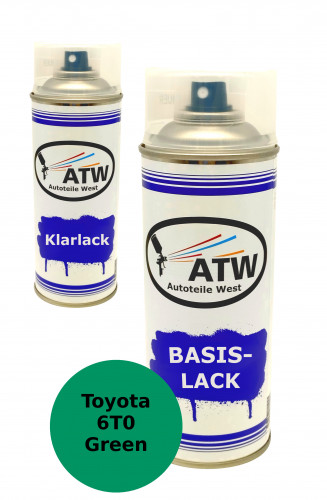 Autolack für Toyota 6T0 Green+400ml Klarlack Set